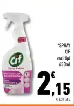 Conad Spray cif vari tipi offerta