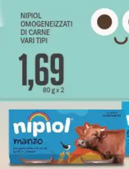 Supermercati Piccolo Nipiol omogeneizzati di carne vari tipi offerta