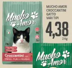 Supermercati Piccolo Mucho amor croccantini gatto vari tipi offerta