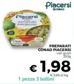 Conad Preparati conad piacersi offerta