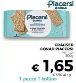 Conad Cracker conad piacersi offerta