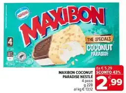 Iperal Nestle maxbon the specials coconut paradise offerta