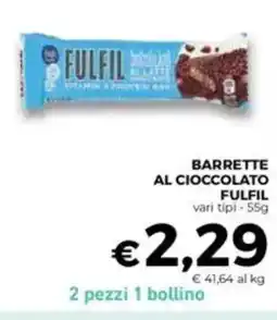 Conad Fulfil barrette al cioccolato offerta