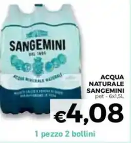 Conad Sangemini acqua naturale offerta