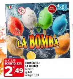 Iperal La bomba ghiaccioli offerta