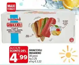 Iperal Indianino ghiaccioli offerta