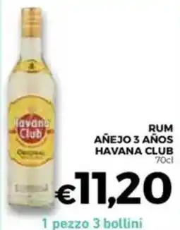 Conad Havana club rum añejo 3 años offerta