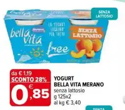 Iperal Merano yogurt bella vita offerta
