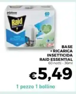 Conad Raid essential ricarica insetticida offerta