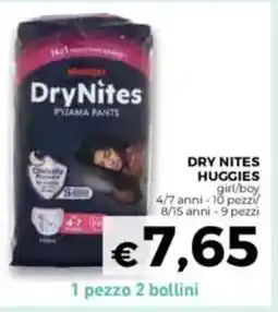 Conad Huggies dry nites offerta