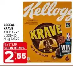 Iperal Kellogg's cereali krave offerta