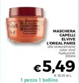 Conad Maschera capelli elvive l'oreal paris olio offerta
