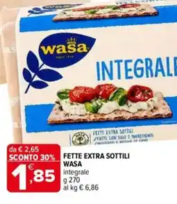 Iperal Wasa fette extra sottili offerta