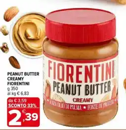 Iperal Fiorentini peanut butter creamy offerta