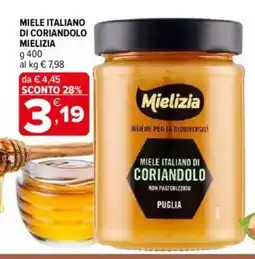 Iperal Mielizia miele italiano di coriandolo offerta