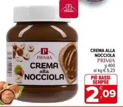 Iperal Primia crema alla nocciola offerta