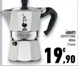 Conad Bialetti caffettiera moka offerta