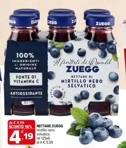 Iperal Zuegg nettare offerta