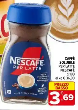 Iperal Nescafè caffè solubile per latte offerta