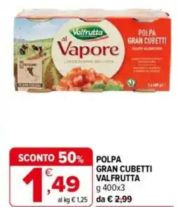 Iperal Valfrutta polpa gran cubetti offerta