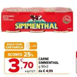 Iperal Simmenthal carne offerta