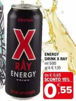 Iperal X ray energy drink offerta