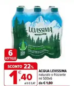 Iperal Levissima acqua offerta