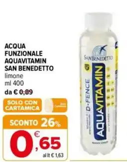 Iperal San benedetto acqua funzionale aquavitamin offerta