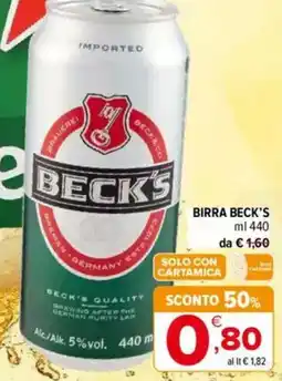 Iperal Beck's birra offerta