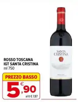 Iperal Santa cristina rosso toscana igt offerta