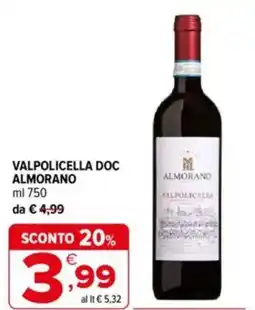 Iperal Almorano valpolicella doc offerta
