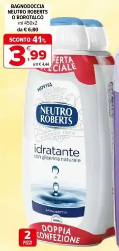 Iperal Bagnodoccia neutro roberts o borotalco offerta