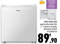 Conad Ngm frigo tavolo offerta