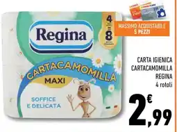 Conad Regina carta igienica cartacamomilla offerta