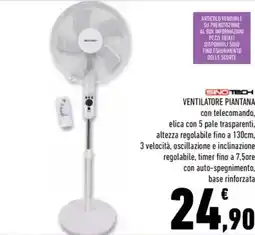 Conad Sino tech ventilatore piantana offerta