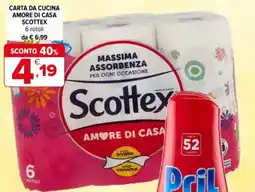 Iperal Scottex carta da cucina amore di casa offerta
