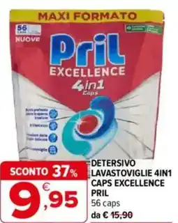 Iperal Pril detersivo lavastoviglie 4in1 caps excellence offerta