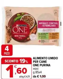 Iperal Alimento umido cane one purina offerta