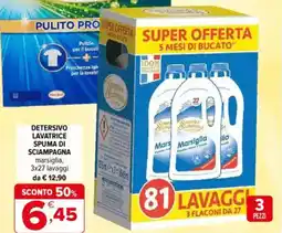 Iperal Spuma di sciampagna detersivo lavatrice offerta
