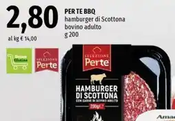 Famila Per te bbq hamburger di scottona bovino adulto offerta