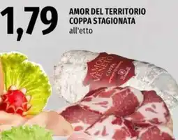 Famila Amor del territorio coppa stagionata offerta