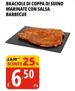 Tigros Braciole di coppa di suino marinate con salsa barbecue offerta