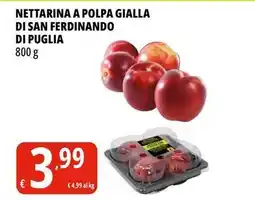 Tigros Nettarina a polpa gialla di san ferdinando di puglia offerta