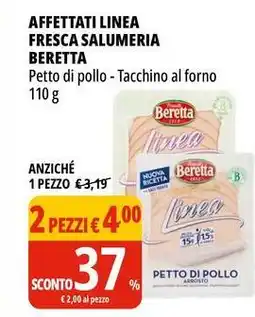 Tigros Affettati linea fresca salumeria BERETTA offerta