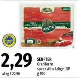 Famila Granferre senfter granterre speck alto adige igp offerta