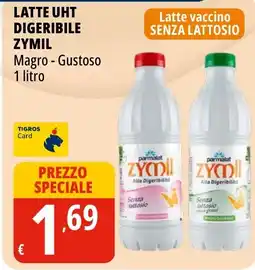 Tigros Latte uht digeribile ZYMIL offerta