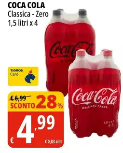 Tigros Coca cola classica - zero offerta