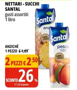 Tigros Nettari - succhi SANTAL offerta