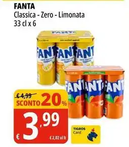 Tigros FANTA Classica-Zero - Limonata offerta