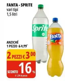Tigros Fanta-sprite vari tipi offerta